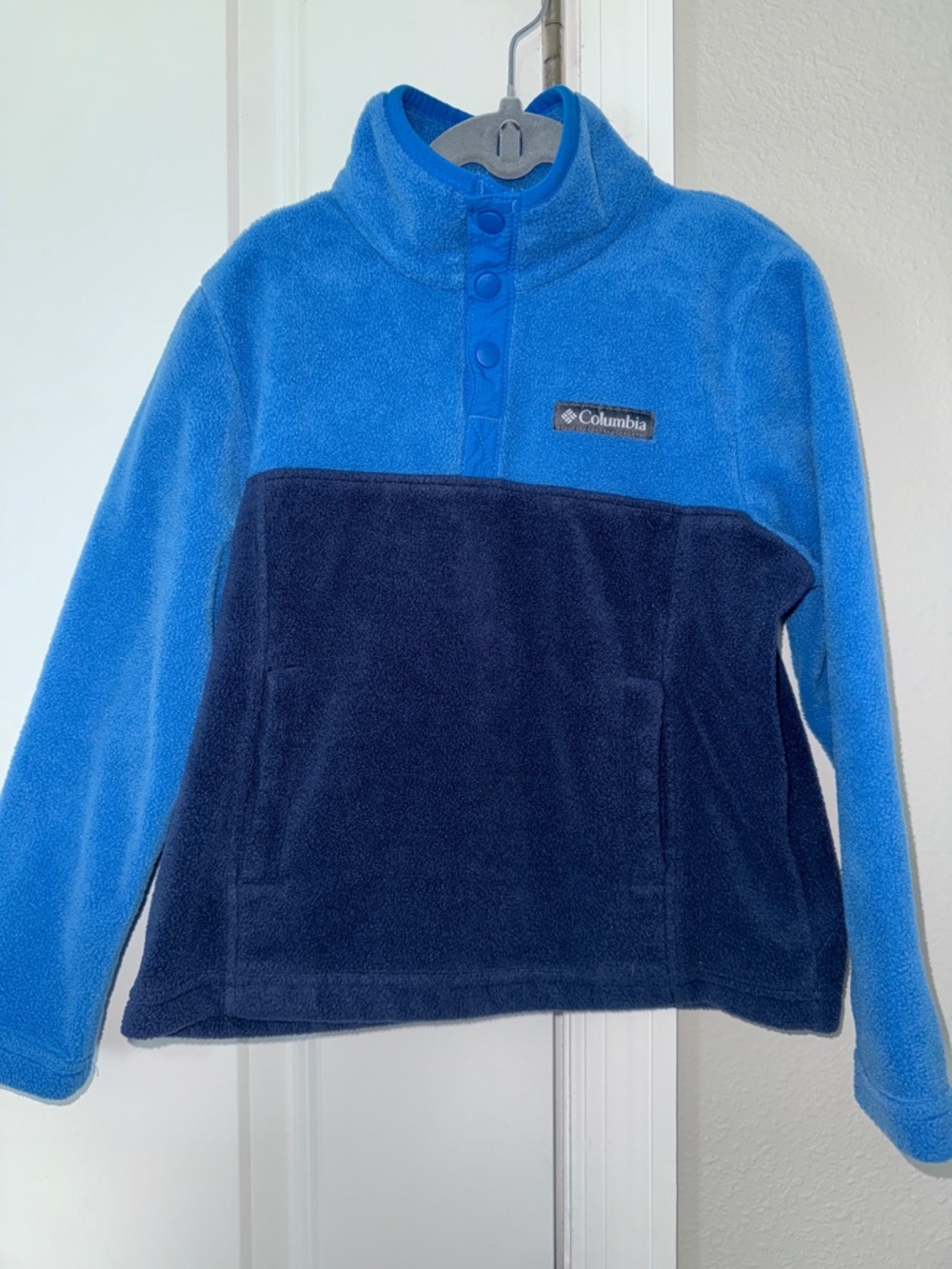 Columbia Kids Two-Tone Blue Fleece Pullover